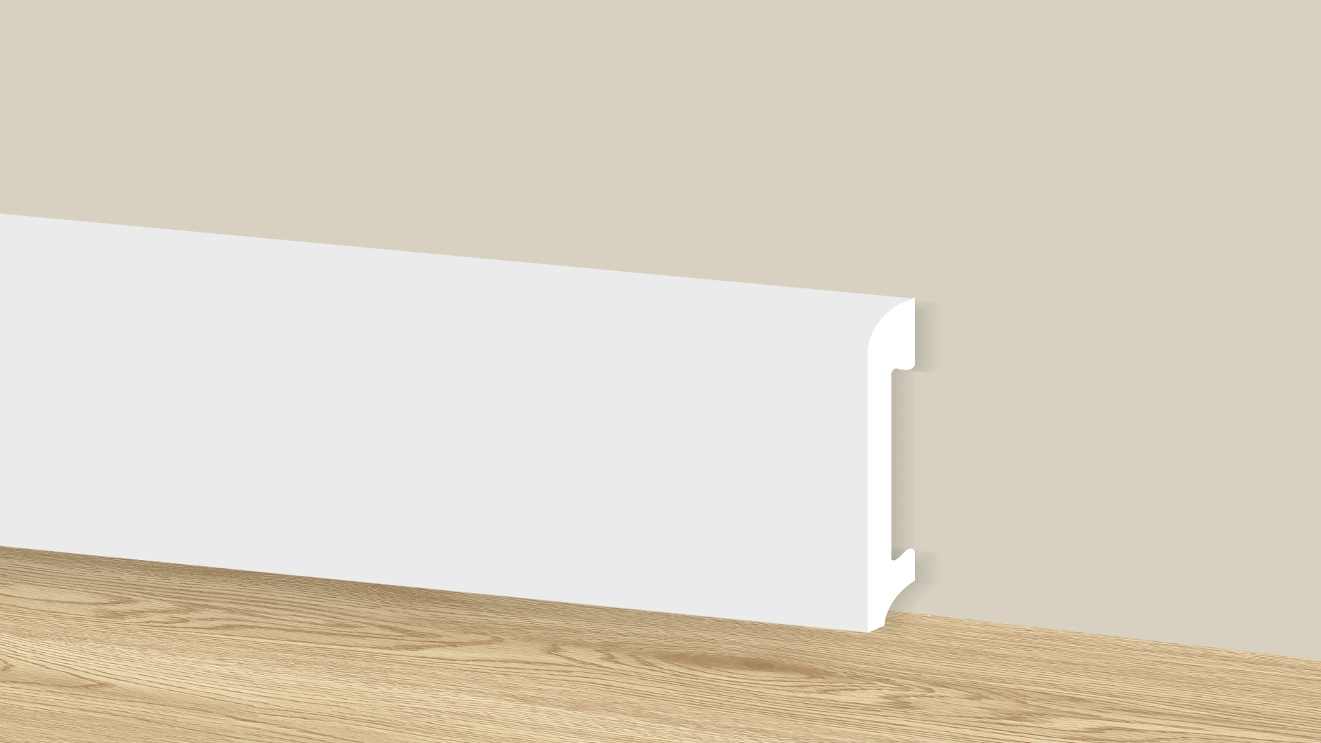 Polistirola grīdlīste, 2400x100x14mm